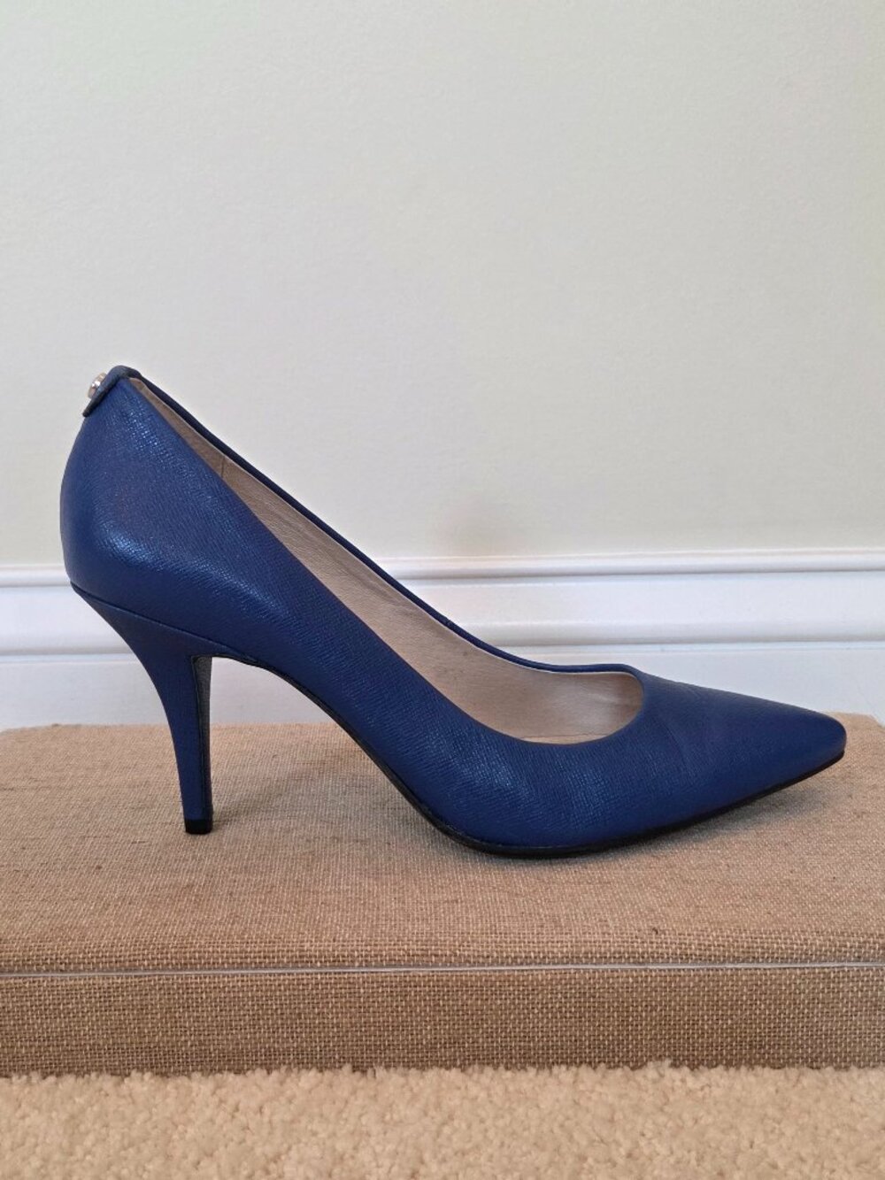 Michael Kors Cobalt Blue Saffiano Leather Pumps